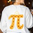 Apple Pi Pie Pun Math Teacher Pi Day 2020 Women's Sweatshirt Back Print White Apple Pi Pie Pun Math Teacher Pi Day 2020 Women's Sweatshirt Back Print White