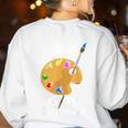 Art Is My Superpower Drawing Art Teacher Artists Women's Sweatshirt Back Print White Art Is My Superpower Drawing Art Teacher Artists Women's Sweatshirt Back Print White
