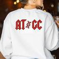 ATGC Teacher Student Biology Women's Sweatshirt Back Print White ATGC Teacher Student Biology Women's Sweatshirt Back Print White