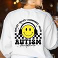 Autism Awareness Acceptance Special Education Teacher Kids Women's Sweatshirt Back Print White Autism Awareness Acceptance Special Education Teacher Kids Women's Sweatshirt Back Print White