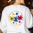 Autism Awareness Shirt Periodic Puzzle Science Teacher Men Women Kids Women's Sweatshirt Back Print White Autism Awareness Shirt Periodic Puzzle Science Teacher Men Women Kids Women's Sweatshirt Back Print White