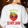 Back To School Math Is My Jam Math Teacher Women's Sweatshirt Back Print White Back To School Math Is My Jam Math Teacher Women's Sweatshirt Back Print White