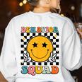 Behavior Squad Specialist Analyst Behavior Teacher Retro Women's Sweatshirt Back Print White