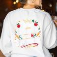 Being Bilingual Is A Superpower ESL Teacher School Women's Sweatshirt Back Print White Being Bilingual Is A Superpower ESL Teacher School Women's Sweatshirt Back Print White