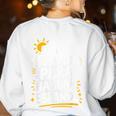 Bilingual Teacher Maestra Spanish Teacher Women's Sweatshirt Back Print White Bilingual Teacher Maestra Spanish Teacher Women's Sweatshirt Back Print White