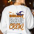 Biology Boo Crew Halloween Biology Teacher Matching For Men Women Kids Women's Sweatshirt Back Print White Biology Boo Crew Halloween Biology Teacher Matching For Men Women Kids Women's Sweatshirt Back Print White