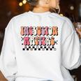 Boho Inclusion Matters Special Education SPED Teacher Women Women's Sweatshirt Back Print White