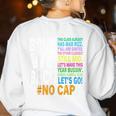 Bruh We Back Bruh No Cap We'Re Back Teacher Student Women's Sweatshirt Back Print White Bruh We Back Bruh No Cap We'Re Back Teacher Student Women's Sweatshirt Back Print White
