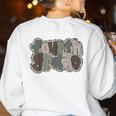 Camo Team 4th Grade Squad Back To School Teacher Kids Boys Women's Sweatshirt Back Print White Camo Team 4th Grade Squad Back To School Teacher Kids Boys Women's Sweatshirt Back Print White