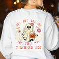 You Can't Scare Me I'm A School Teacher's Aide Halloween Women's Sweatshirt Back Print White You Can't Scare Me I'm A School Teacher's Aide Halloween Women's Sweatshirt Back Print White