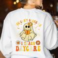 You Can’t Scare Me I Teach Daycare Teacher Halloween Ghost Women's Sweatshirt Back Print White You Can’t Scare Me I Teach Daycare Teacher Halloween Ghost Women's Sweatshirt Back Print White