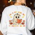 You Can't Scare Me I Teach Fifth Grade Halloween Teacher Women's Sweatshirt Back Print White
