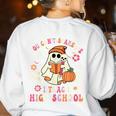 You Can't Scare Me I Teach High School Teacher Halloween Women's Sweatshirt Back Print White You Can't Scare Me I Teach High School Teacher Halloween Women's Sweatshirt Back Print White