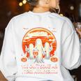 You Can't Scare Me I Teach Middle School Teacher Halloween Women's Sweatshirt Back Print White You Can't Scare Me I Teach Middle School Teacher Halloween Women's Sweatshirt Back Print White