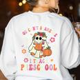 You Can't Scare Me I Teach Preschool Teacher Team Halloween Women's Sweatshirt Back Print White You Can't Scare Me I Teach Preschool Teacher Team Halloween Women's Sweatshirt Back Print White