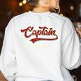 Captain Chaos Shirt For Parent Teacher Or Crazy Child Women's Sweatshirt Back Print White