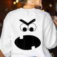 Carrot Teacher Matching Halloween Costume Women's Sweatshirt Back Print White Carrot Teacher Matching Halloween Costume Women's Sweatshirt Back Print White