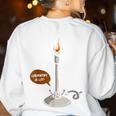 Chemistry Burner Science Lover Biology Chemistry Teacher Women's Sweatshirt Back Print White Chemistry Burner Science Lover Biology Chemistry Teacher Women's Sweatshirt Back Print White