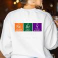 Chemisty Science Teacher Periodic Table Halloween Women's Sweatshirt Back Print White Chemisty Science Teacher Periodic Table Halloween Women's Sweatshirt Back Print White