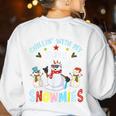 Chillin With My Sped Snowmies Teacher Student Christmas Women's Sweatshirt Back Print White Chillin With My Sped Snowmies Teacher Student Christmas Women's Sweatshirt Back Print White