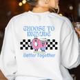 Choose To Include Special Education Teacher Autism Awareness Women's Sweatshirt Back Print White Choose To Include Special Education Teacher Autism Awareness Women's Sweatshirt Back Print White