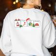 Christmas Santa Special Education SPED Teacher Xmas PJ Women's Sweatshirt Back Print White Christmas Santa Special Education SPED Teacher Xmas PJ Women's Sweatshirt Back Print White