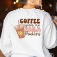 Coffee Gives Me Para Powers Parapro Teacher Squad Women's Sweatshirt Back Print White