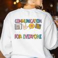 Communication Looks Different Tee Shirt Kids -Adults Teacher Animal Print Small Short Sleeve Classic Fit Crew Neck Polyester 100 Women's Sweatshirt Back Print White Communication Looks Different Tee Shirt Kids -Adults Teacher Animal Print Small Short Sleeve Classic Fit Crew Neck Polyester 100 Women's Sweatshirt Back Print White