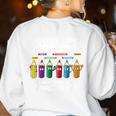 Complementary Colors Pun Artist Art Teacher T-Shirt Women's Sweatshirt Back Print White Complementary Colors Pun Artist Art Teacher T-Shirt Women's Sweatshirt Back Print White