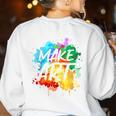 Cool Art For Men Women Artist Teacher Painter Artists Paint Women's Sweatshirt Back Print White