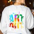 Cool Artist For Men Women Painter Art Teacher Paint Artists Women's Sweatshirt Back Print White