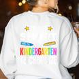 Cool Kindergarten Teacher Art For Men Women Preschool Kinder Women's Sweatshirt Back Print White