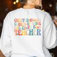 Created By God Chosen By Jesus Called To Be a Teacher Women's Sweatshirt Back Print White Created By God Chosen By Jesus Called To Be a Teacher Women's Sweatshirt Back Print White