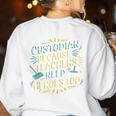 Custodian Because Teachers Need Heroes Too School Janitor Women's Sweatshirt Back Print White Custodian Because Teachers Need Heroes Too School Janitor Women's Sweatshirt Back Print White