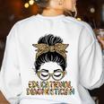 Cute Educational Diagnostician Teacher Appreciation Week Men Women Women's Sweatshirt Back Print White Cute Educational Diagnostician Teacher Appreciation Week Men Women Women's Sweatshirt Back Print White