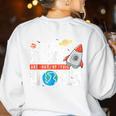 Cute Teacher My Students Are Out Of This World Space Men Women Kids Women's Sweatshirt Back Print White Cute Teacher My Students Are Out Of This World Space Men Women Kids Women's Sweatshirt Back Print White