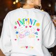Daycare Provider Loving Kind Reliable Infant Room Teacher Women's Sweatshirt Back Print White Daycare Provider Loving Kind Reliable Infant Room Teacher Women's Sweatshirt Back Print White