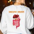 Digestive System Anatomy Anatomical Biology Teacher Women's Sweatshirt Back Print White Digestive System Anatomy Anatomical Biology Teacher Women's Sweatshirt Back Print White