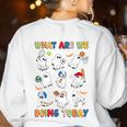 What Are We Doing Today Ghost PE Teacher Team Halloween Women's Sweatshirt Back Print White