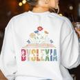 Dyslexia Teacher Awareness Dyslexic Dyslexics Dyslexia Women's Sweatshirt Back Print White Dyslexia Teacher Awareness Dyslexic Dyslexics Dyslexia Women's Sweatshirt Back Print White