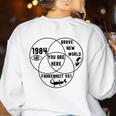 You Are Here Dystopian Venn Diagram English Teacher Bk Women's Sweatshirt Back Print White