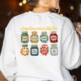 Early Intervention Is My Jam Early Intervention Teacher Women's Sweatshirt Back Print White Early Intervention Is My Jam Early Intervention Teacher Women's Sweatshirt Back Print White