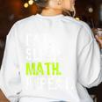Eat Sleep Math Repeat Teacher Lover Women's Sweatshirt Back Print White Eat Sleep Math Repeat Teacher Lover Women's Sweatshirt Back Print White