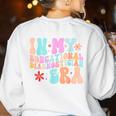 In My Educational Diagnostician Era Learning Support Teacher Women's Sweatshirt Back Print White