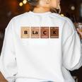 Educator Science Teacher Melanin Educator Science Women's Sweatshirt Back Print White Educator Science Teacher Melanin Educator Science Women's Sweatshirt Back Print White