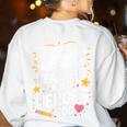 Educators Teacher's Aide Because Even Teachers Need Heroes Women's Sweatshirt Back Print White Educators Teacher's Aide Because Even Teachers Need Heroes Women's Sweatshirt Back Print White