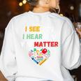 Emotional Intelligence Quote For School Counselor Teacher Women's Sweatshirt Back Print White Emotional Intelligence Quote For School Counselor Teacher Women's Sweatshirt Back Print White