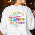 ESOL Squad Teachers And Students Team Back To School Women's Sweatshirt Back Print White