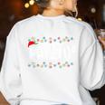 FA LA8 Christmas Santa Fa La Math Teacher Men Women Women's Sweatshirt Back Print White