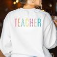 FACS Teacher Family And Consumer Science Teacher Women's Sweatshirt Back Print White FACS Teacher Family And Consumer Science Teacher Women's Sweatshirt Back Print White